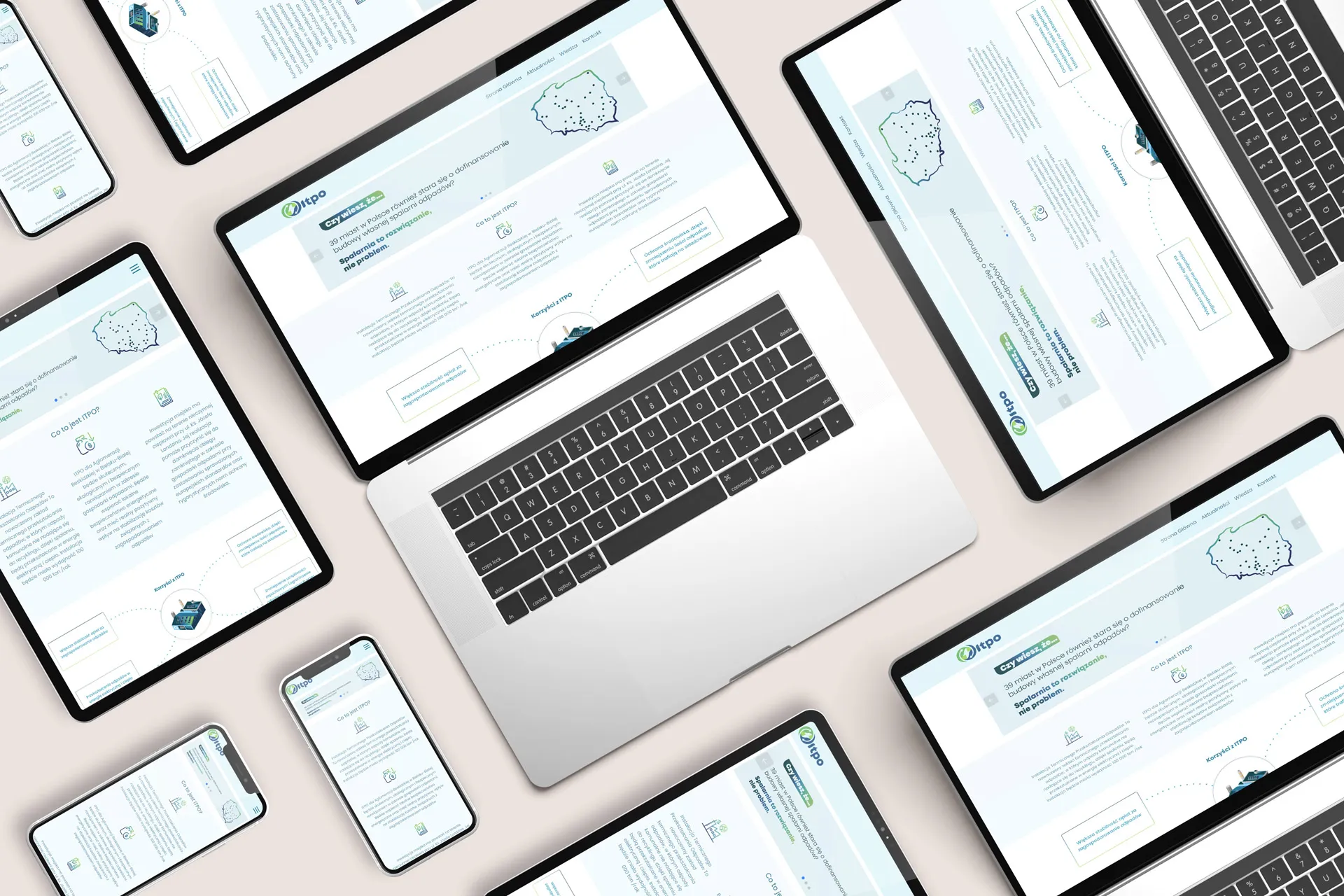 ITPO Bielsko Biała website mockup