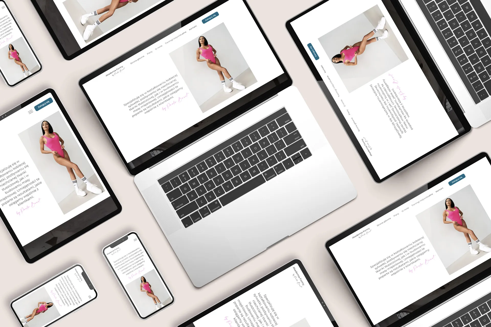 Akademia Formy by Paula Banot website mockup